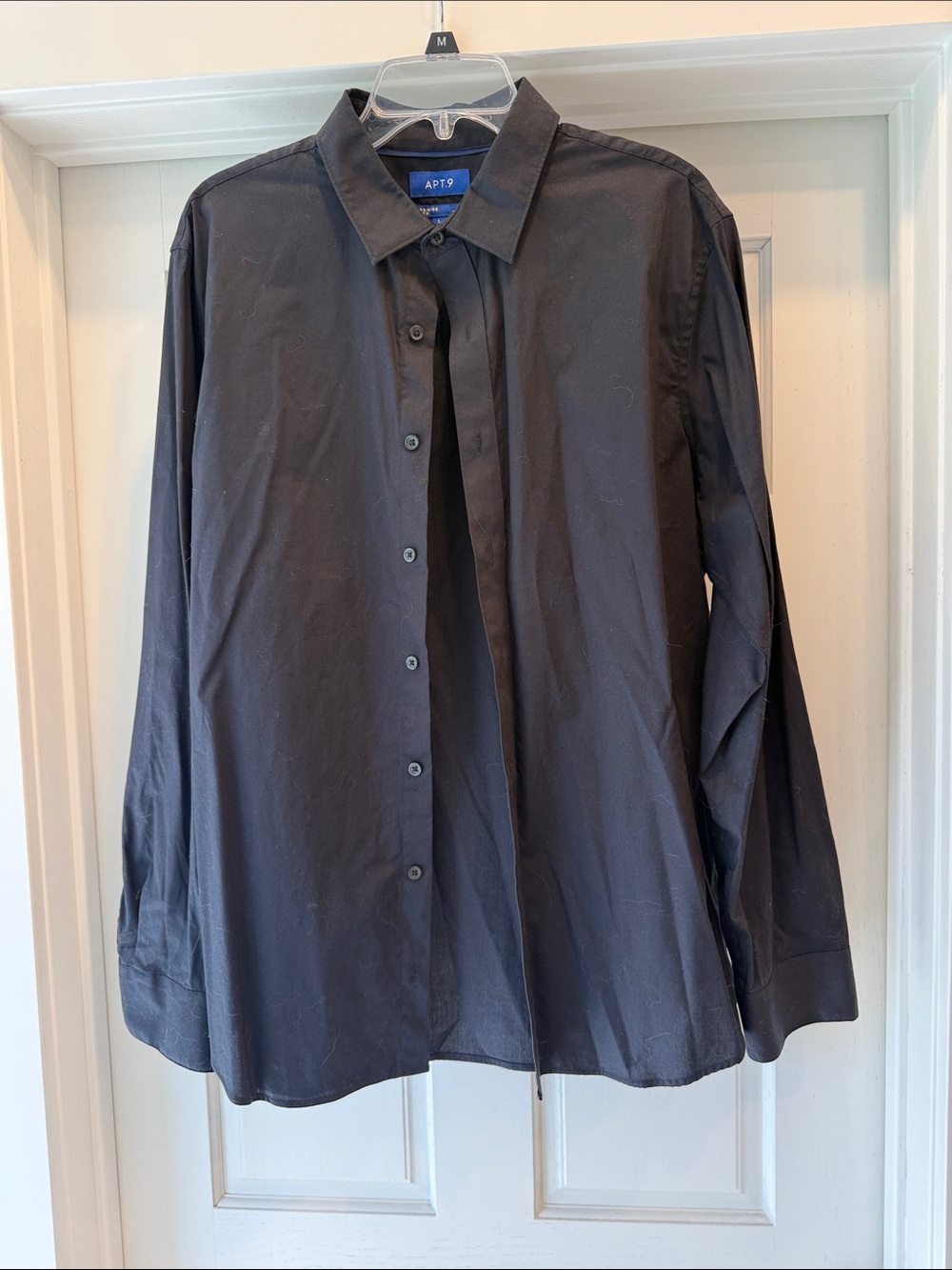 Apt. 9 Black Men's Long-Sleeve Dress Shirt